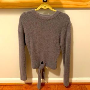 Express sweater grey/purple color